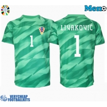 Croatia Dominik Livakovic #1 Goalkeeper Replica Away Shirt Euro 2024 Short Sleeve